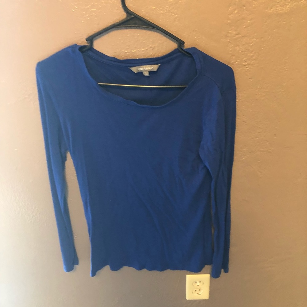 Blue long sleeve sweater